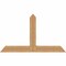 Ekena Millwork Portland Timber Gable Bracket, Western Red Cedar, 60"W x 35"H x 5 1/2"D x 5 1/2"F, 14/12 Pitch GBW060X35X0606POR00SWR - alternate 1
